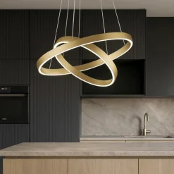 Lampadari Cucina-Maytoni rim lampadario per cucina moderna orientabile led 3000k