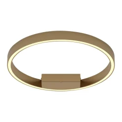 Plafoniere Moderne-Maytoni rim plafoniera moderna circolare colore oro led 3000k