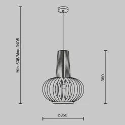 Lampade A Sospensione-Maytoni roots lampada a sospensione per cucina