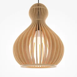 Lampade A Sospensione-Maytoni roots lampada a sospensione con forma a goccia in legno