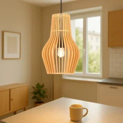 Lampade A Sospensione-Maytoni roots lampada a sospensione in legno