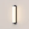 Applique Da Esterno-Maytoni rounge applique da esterno nero led 3000k ip54 moderno