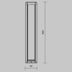 Lampioni Da Giardino-Maytoni royal mile lampione da giardino led 3000k ip65 nero