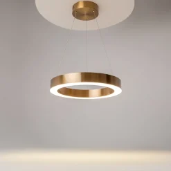 Lampadari Cucina-Maytoni saturno lampadario per cucina tondo led 3500k