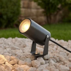 Faretti Da Esterno-Maytoni scope faretto da esterno minimal con picchetto ip65