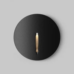 Segnapasso Led-Maytoni segnapasso lock nero led per esterno da incasso 3w 3000k