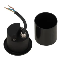 Segnapasso Led-Maytoni segnapasso lock nero led per esterno da incasso 3w 3000k