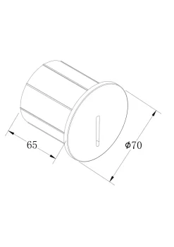 Segnapasso Led-Maytoni segnapasso lock nero led per esterno da incasso 3w 3000k