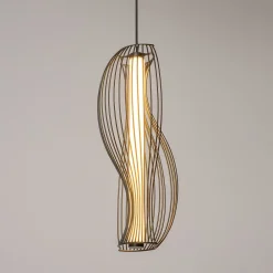 Lampade A Sospensione-Maytoni shadows lampada a sopensione led 20w 3000k con gabbia decorativa