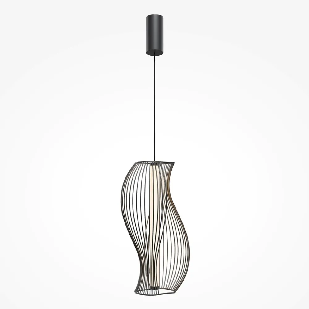 Lampade A Sospensione-Maytoni shadows lampada a sopensione led 20w 3000k con gabbia decorativa