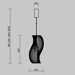 Lampade A Sospensione-Maytoni shadows lampada a sospensione design originale led 3000k