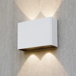 Applique Da Esterno-Maytoni show applique bianco da esterno led 3000k ip54