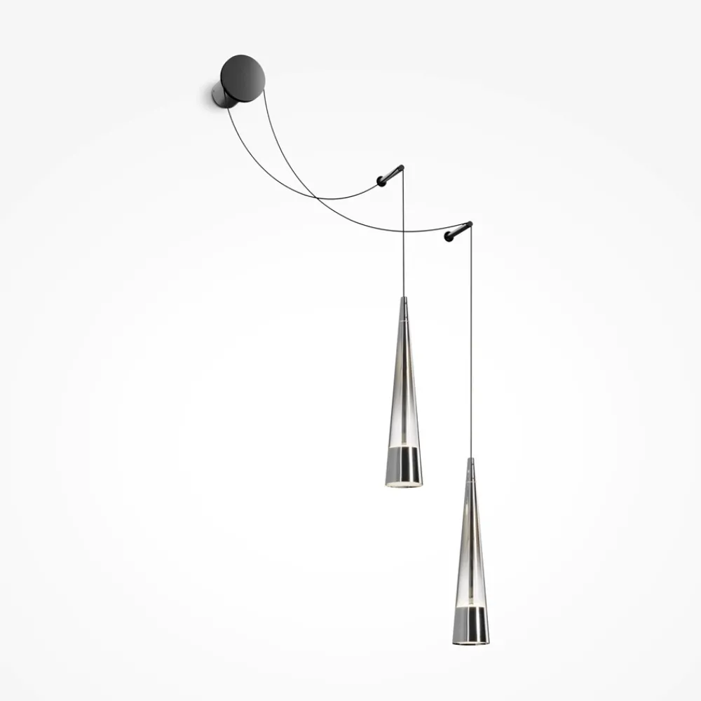 Applique Da Parete-Maytoni sintesi applique da parete led 24w 3000k coni pendenti