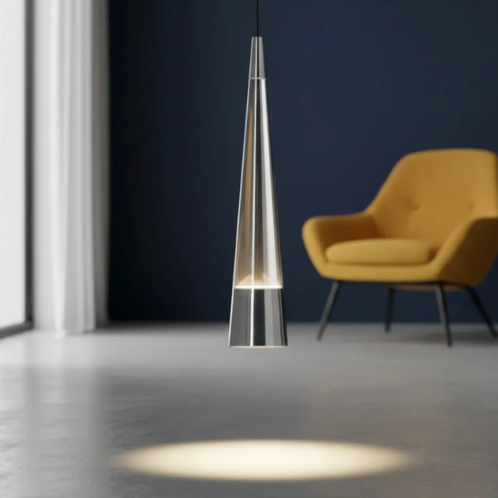 Lampade A Sospensione-Maytoni sintesi lampada a sospensione led 12w 3000k colore cromo