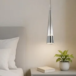 Lampade A Sospensione-Maytoni sintesi lampada a sospensione led 12w 3000k colore cromo