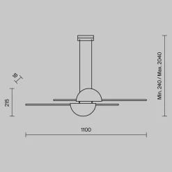 Lampadari Cucina-Maytoni skyline lampadario da cucina led 26w 4000k design