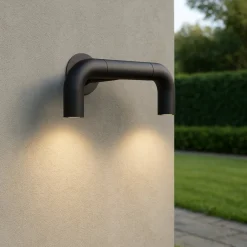 Applique Da Esterno-Maytoni sleek applique da esterno led 3000k ip65 2 luci