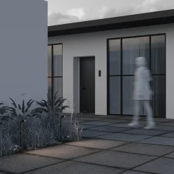 Lampioni Da Giardino-Maytoni sleek lampione da giardino led 3000k ip65 nero minimal