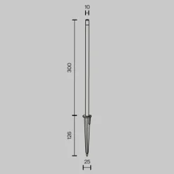 Lampioni Da Giardino-Maytoni spear lampione da giardino moderno con picchetto led 3000k ip65