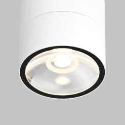 Faretti Da Esterno-Maytoni spin faretto da esterno moderno bianco led 3000k ip54