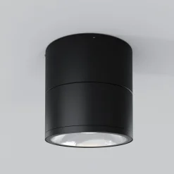 Faretti Da Esterno-Maytoni spin faretto da esterno nero design minimal led 3000k ip54