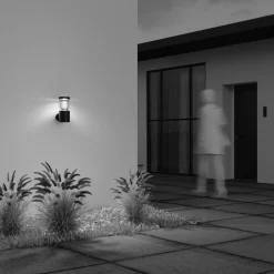 Applique Da Esterno-Maytoni spir applique da esterno led 3000k ip54 cilindrico nero
