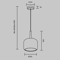 Lampade A Sospensione-Maytoni spirito lampada a sospensione led 12w 3000k moderna