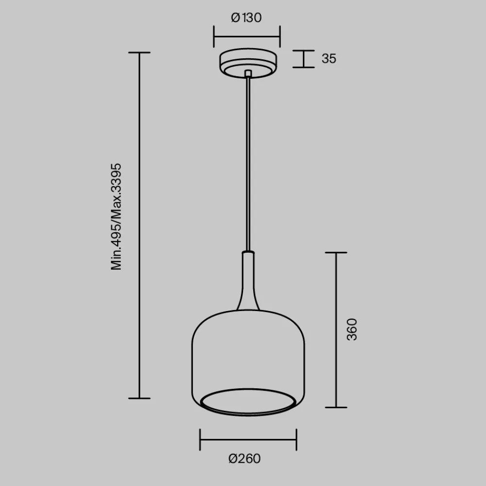 Lampade A Sospensione-Maytoni spirito lampada a sospensione led 12w 3000k moderna