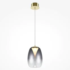 Lampade A Sospensione-Maytoni splash lampada a sospensione led 7w 3000k vetro effetto goccia