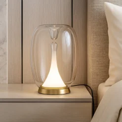 Abat Jour-Maytoni splash lampada da comodino di vetro oro moderna led 15w 3000k