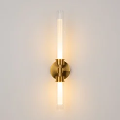 Applique Da Parete-Maytoni stelo applique da parete led 3000k cilindrico colore oro