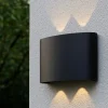 Applique Da Esterno-Maytoni strato applique da esterno led 4w 3000k ip54 nero moderno
