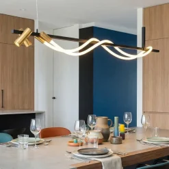 Lampadari Cucina-Maytoni tau lampadario da cucina led 3000k con 2 faretti