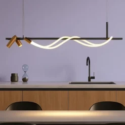 Lampadari Cucina-Maytoni tau lampadario da cucina led 3000k con 2 faretti