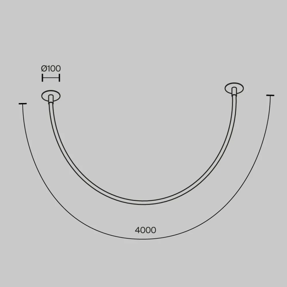 Lampadari Moderni-Maytoni tau lampadario moderno tubo led 3000k