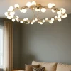 Plafoniere Moderne-Maytoni tessara plafoniera moderna colore oro con sfere led 3000k