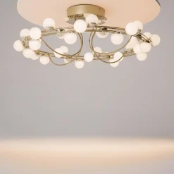 Plafoniere Moderne-Maytoni tessara plafoniera moderna circolare per salotto led 3000k