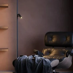 Lampade Da Terra-Maytoni thin lampada da terra moderna led 3000k con luce orientabile