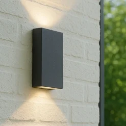 Applique Da Esterno-Maytoni times square applique da esterno rettangolare ip54 led 3000k
