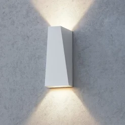 Applique Da Esterno-Maytoni times square applique da esterno led 3200k ip54 bianco