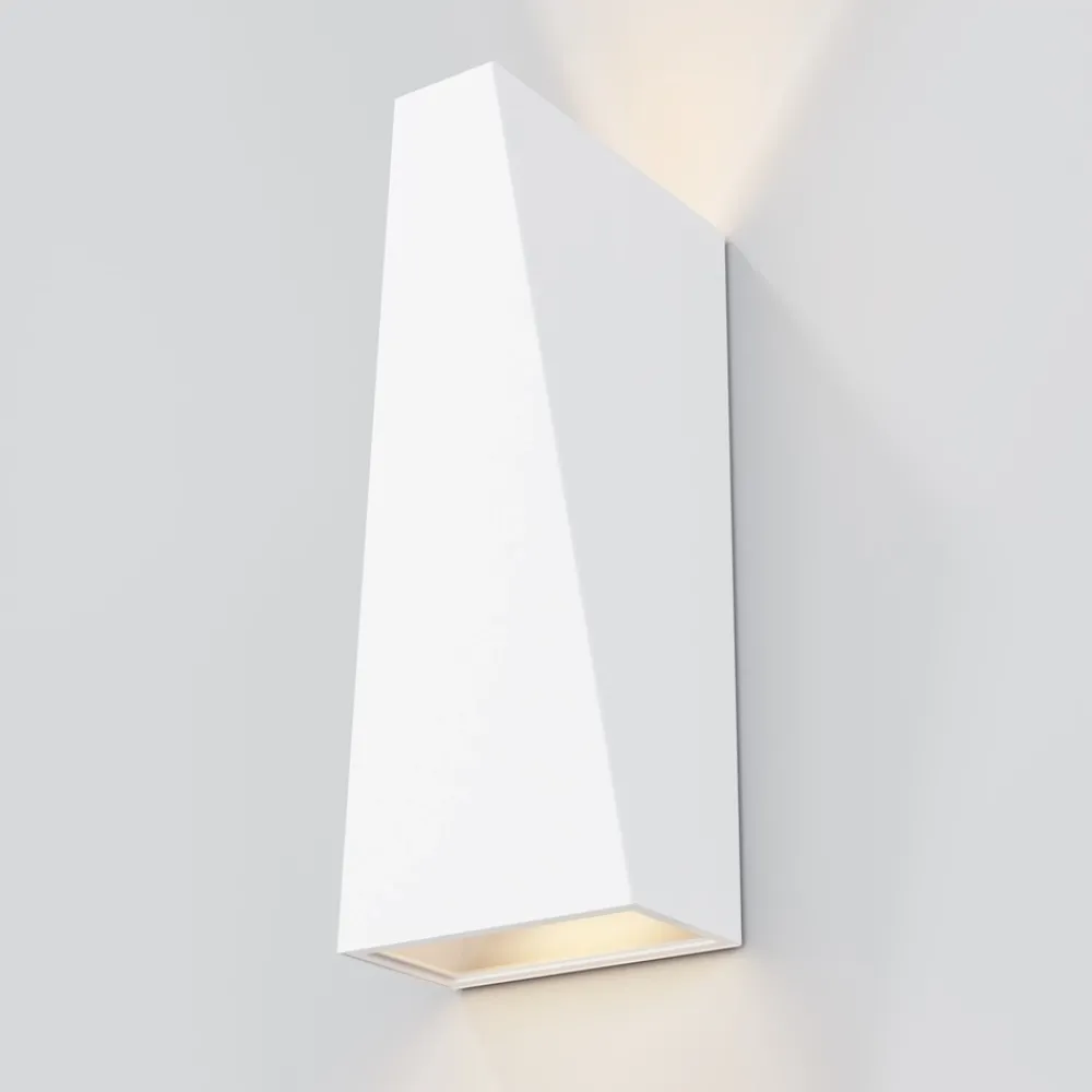 Applique Da Esterno-Maytoni times square applique da esterno led 3200k ip54 bianco