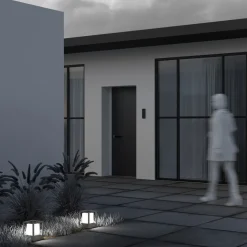 Lampioni Da Giardino-Maytoni trim lampioncino da esterno nera design minimal ip65