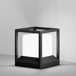 Lampioni Da Giardino-Maytoni trim lampioncino da esterno cubico moderno ip65