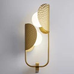 Applique Da Parete-Maytoni tropic applique da parete moderna colore oro 2 luci
