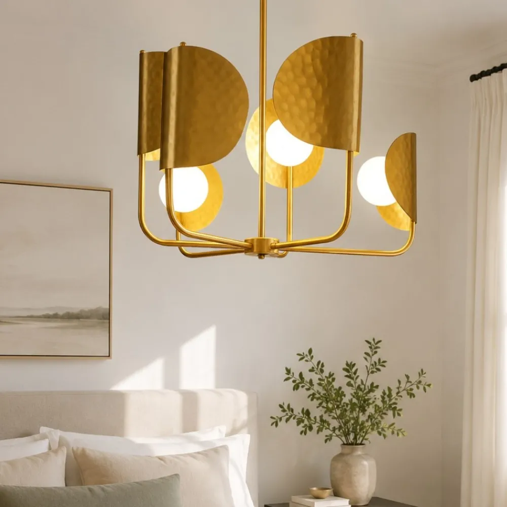 Lampadario Camera Da Letto-Maytoni tropic lampadario per camera da letto con 6 sfere in vetro