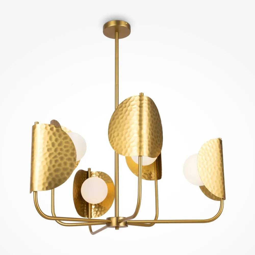 Lampadario Camera Da Letto-Maytoni tropic lampadario per camera da letto con 6 sfere in vetro
