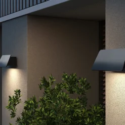 Applique Da Esterno-Maytoni trupp applique da esterno led 3000k ip54 luce verso il basso