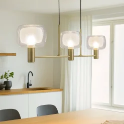 Lampadari Cucina-Maytoni vision lampadario per tavolo cucina design elegante