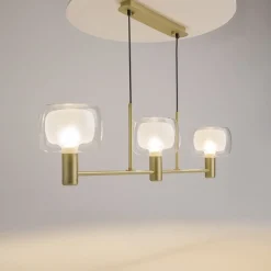Lampadari Cucina-Maytoni vision lampadario per tavolo cucina design elegante