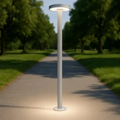 Lampioni Da Giardino-Maytoni wald lampione da giardino led 3000k ip65 colore grigio